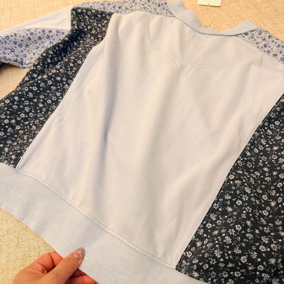 Altar'd State Floral Patchwork Sweatshirt - Black and White - Picture 7 of 8